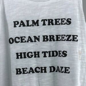 Xhilarationn white ultimate tropical tank beach lover top S